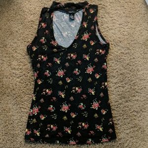 Rue 21 Extra Small Choker low cut V-neck